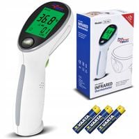Termometr lekarski bezdotykowy dla dzieci na podczerwień ALARM gorączki LCD