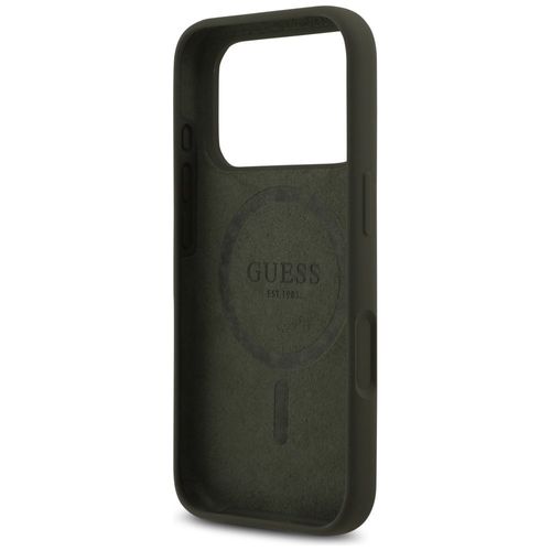 Etui Guess Silicone Triangle Logo MagSafe do iPhone 17 Pro khaki na Arena.pl