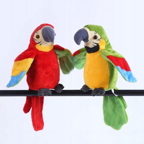 Interaktywna Gadająca Papuga Tańczy Powtarza Zdania Przedrzeźniacz +Baterie na Arena.pl