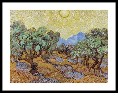Plakat 40x30cm Olive Trees, Van Gogh Vintage do Salonu na Arena.pl