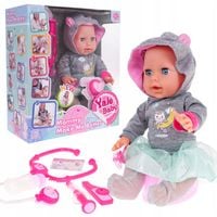 INTERAKTYWNA LALKA BOBAS U LEKARZA PŁACZE KICHA KASZLE EFEKT GORĄCZKI