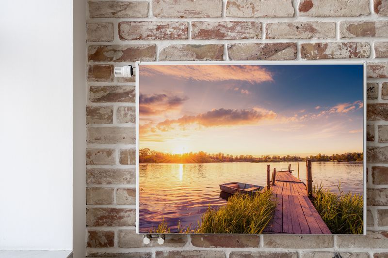 MASKOWNICA Magnetyczna Na Kaloryfer Zachód Słońca Jezioro 100cm x 60cm zdjęcie 6