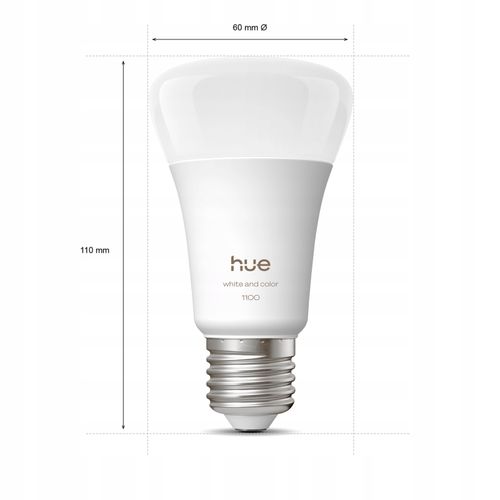 Inteligenta żarówka LED PHILIPS HUE 8.1W E27 Bluetooth, Zigbee (2 szt.) na Arena.pl