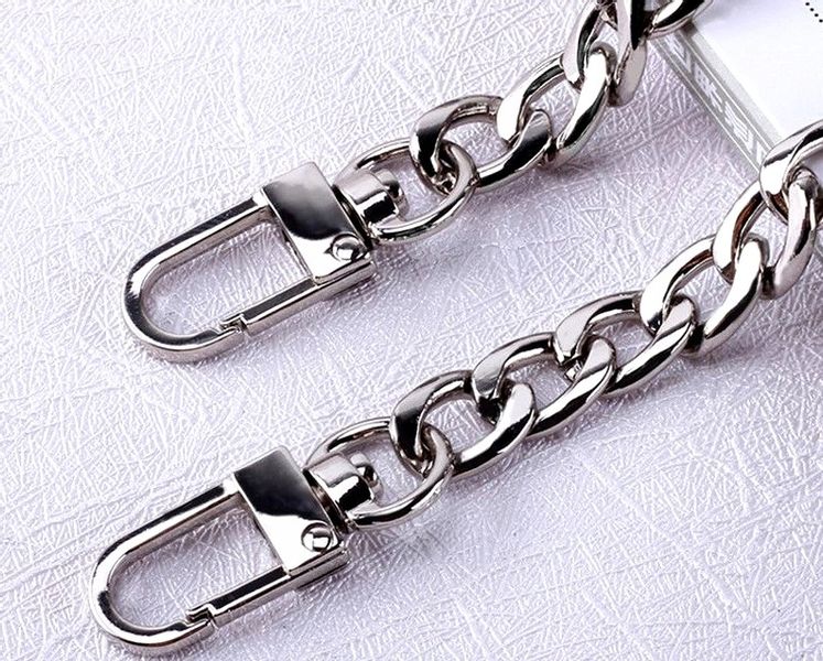 Pasek do torebki torby łańcuch długi Srebrny metal F117_100CM_Srebrny zdjęcie 7