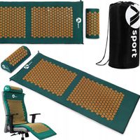 DUŻA MATA DO AKUPRESURY Z KOLCAMI +PODUSZKA BÓLE KRĘGOSŁUPA PODWÓJNA ZESTAW