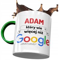 Kubek Zielony Dla Adama Kolegi Męża Prezent Z Nadrukiem Ze Zdjęciem