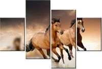 140CM 70 OBRAZ STADO KONI ŚCIENNY