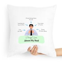 Poduszka Dla Taty 5 Things I Love About My Dad Z Nadrukiem Ze Zdjęciem