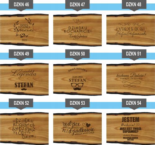 Deska grawer dla DZIADKA DZIADZI z imieniem GIFT na Arena.pl