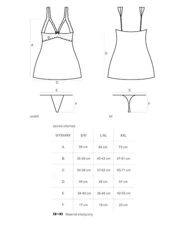 Niezwykle Kobieca Koszulka Nocna - Obsessive Secred XXL na Arena.pl
