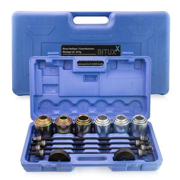 Ściągacze do tulei łożysk adaptery 26 elementów zdjęcie 1