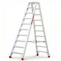 Drabina aluminiowa dwustronna 10 stopniowa FARAONE S2230ND - 3,40 m