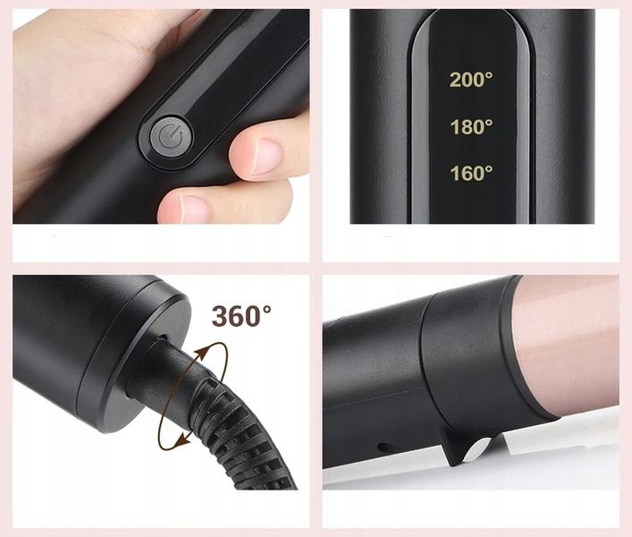 LOKÓWKA DO WŁOSÓW WIELOFUNKCYJNA 6 WYMIENNYCH GŁOWIC FALOWNICA FALE LOKI zdjęcie 8