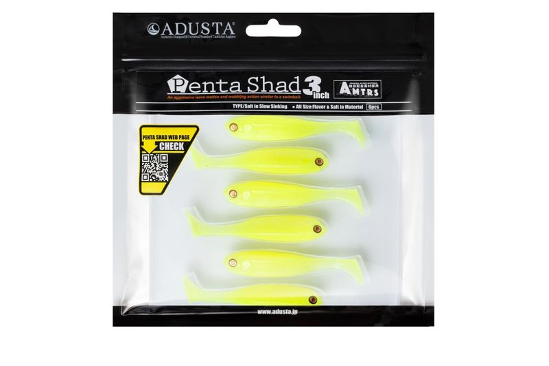 ADUSTA PENTA SHAD 117 CHART WHITE 3 '' / 7.5 cm /kpl6 zdjęcie 2