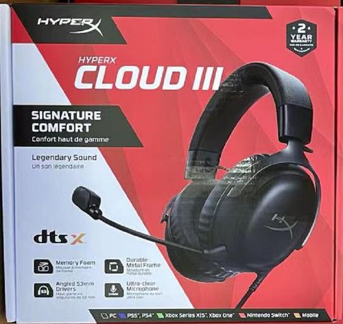 Słuchawki HyperX Cloud III Wireless Gaming Headset Czarno-Czerwone na Arena.pl