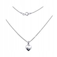 NASZYJNIK SREBRNY MAŁE SERCE PR. 925 NA PREZENT DLA DZIEWCZYNY SERDUSZKO