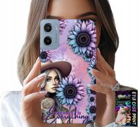 ETUI DO MOTOROLA E15 / G05 - KOBIETA W SŁONECZNIKACH, KOBIECE WZORY