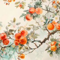 Plakat 90x90cm Persymony