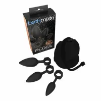 bathmate anal training plugs zestaw 3 silikonowych korkow anatomicznych
