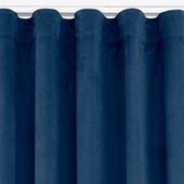 Zasłona VILA velvetowa na taśmie wave 135x225 indygo  Homede