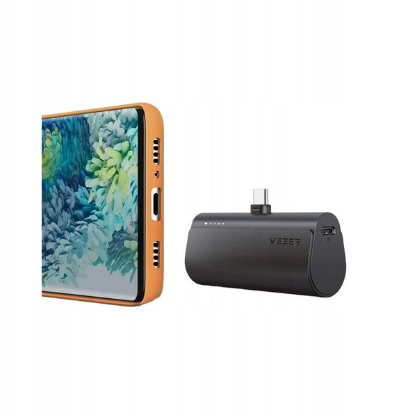 POWERBANK VEGER PlugOn 5000mAh PD 20W USB C mini mały lekki kieszonkowy zdjęcie 7