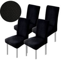 ZESTAW 4X POKROWIEC NA KRZESŁO ŻAKARD JODEŁKA