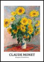 Plakat 70x100cm Design Sunflowers, Monet Vintage do Salonu