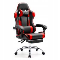 FOTEL GAMINGOWY BIUROWY Obrotowy Z Podnóżkiem Kubełkowy Krzesło Gamingowe