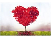 OBRAZ TREE OF LOVE MIŁOŚĆ SERCE PRZYRODA