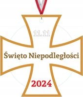 MEDAL Z PLEXI 5,5 cm nadruk UV 11 Listopada kolorowe wzory twój pomysł