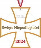 MEDAL Z PLEXI 5,5 cm nadruk UV 11 Listopada kolorowe wzory twój pomysł