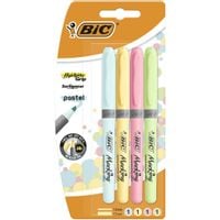 ZAKREŚLACZE BIC HIGHLIGHTER GRIP 4 KOL PASTEL