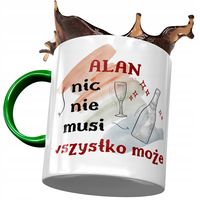 Kubek Zielony Dla Alana Kolegi Męża Na Prezent Z Nadrukiem Ze Zdjęciem