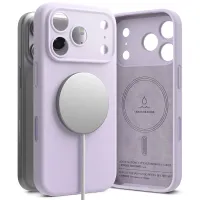 etui ringke silicone magnetic magsafe na iphone 17 pro - fioletowe