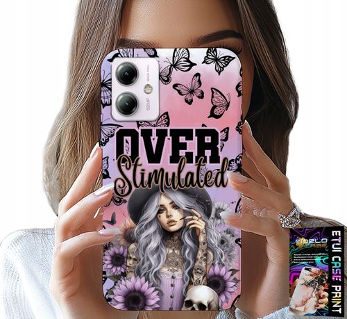 ETUI DO MOTOROLA MOTO G14 - OVER STIMULATED, NASTOLETNIE WZORY, CASE na Arena.pl