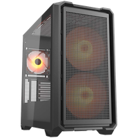 cougar mx600 mini rgb pc case, mini tower, black