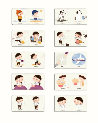 Puzzle 20 Elementów. Pucio. Przeciwieństwa na Arena.pl