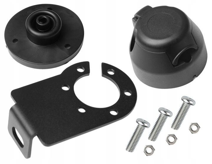 GNIAZDO PRZYCZEPY + USZCZELKA + MOCOWANIE + ŚRUBY zdjęcie 1