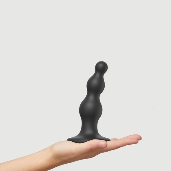 Dildo Plug Beads Black - S zdjęcie 3