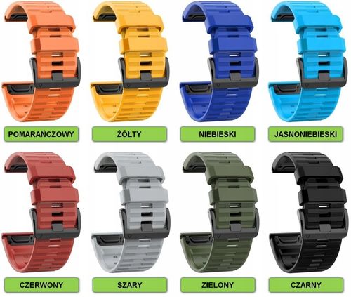 PASEK BRANSOLETA QUICKFIT DO GARMIN FENIX 3 3HR 5X 6X 7X 8 51mm PRO SOLAR na Arena.pl