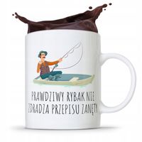 Kubek Prezent Wędkarza Rybaka Prawdziwy Rybak Z Nadrukiem Ze Zdjęciem