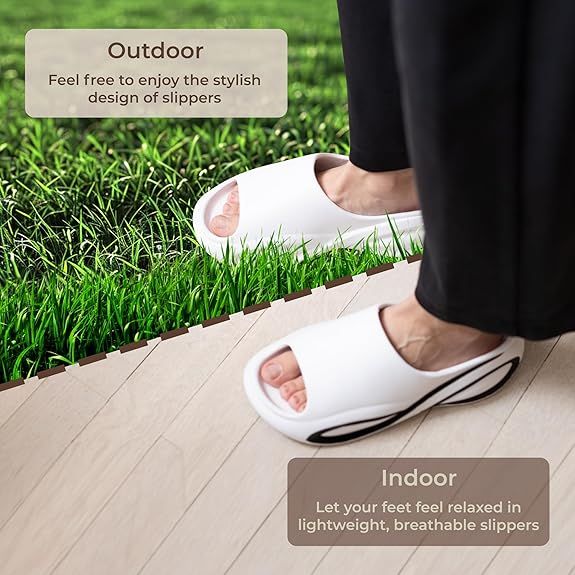 Sandały Klapki Unisex Piankowe Eva Wodoodporne Białe Rozmiar 40 41 zdjęcie 5