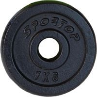 OBCIĄŻENIE ŻELIWNE CZARNE 1 KG ENERO FIT fi26,5 1 SZT