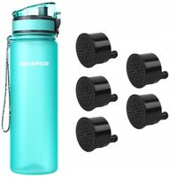 BUTELKA AQUAPHOR CITY 0,5L MIĘTOWA + 5 FILTRÓW