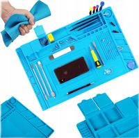 MATA SILIKONOWA DO LUTOWANIA PODKŁADKA SERWISOWA 45X30CM ORGANIZER DUŻA XL