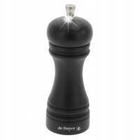 de Buyer JAVA Młynek do soli 14 cm czarny matowy