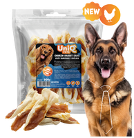 UNIQ PETS uszy królicze z kurczakiem 500g przysmaki dla psa MEATY