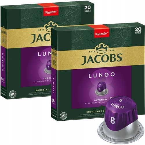 KAWA NESPRESSO JACOBS LUNGO INTENSO 40szt XXL-PACK na Arena.pl
