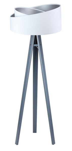 Lampa stojąca GEMSTONE biała/srebrna/szara zdjęcie 1