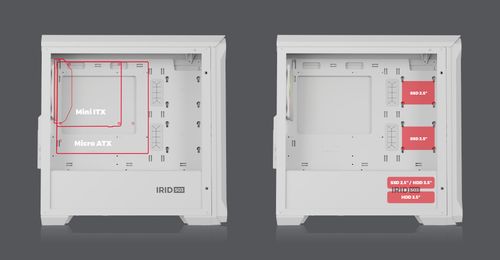 Obudowa Genesis IRID 503 ARGB Lite White na Arena.pl